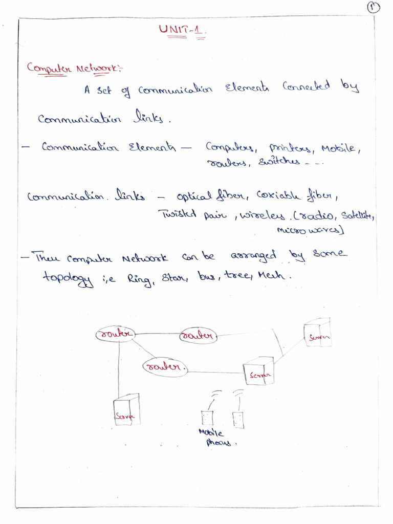 CN UNIT 1 NOTES | PDF
