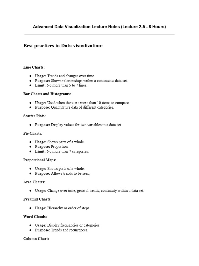 Lecture Notes ADV - 8 Hours - Week 2-5 | PDF | Categorical Variable ...
