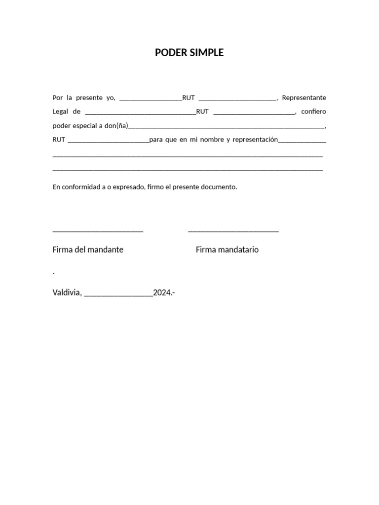 Poder Simple | PDF