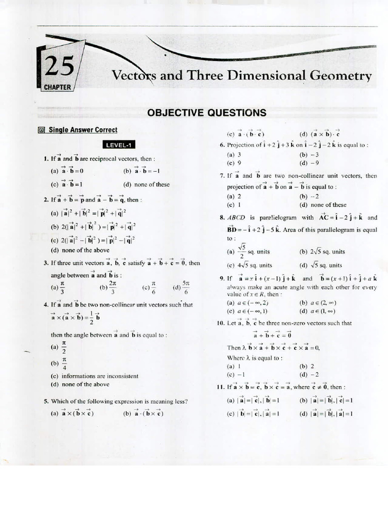Vectors | PDF