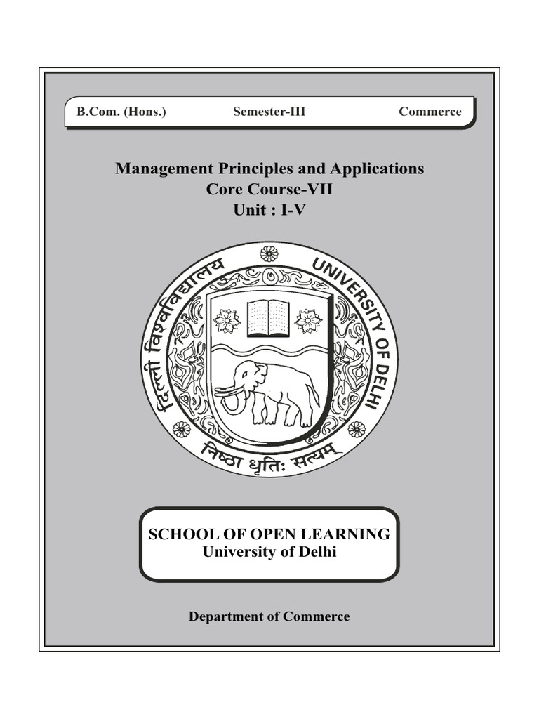 MPA Course Overview for B.Com Hons Sem 1 | PDF | Profession | Human ...