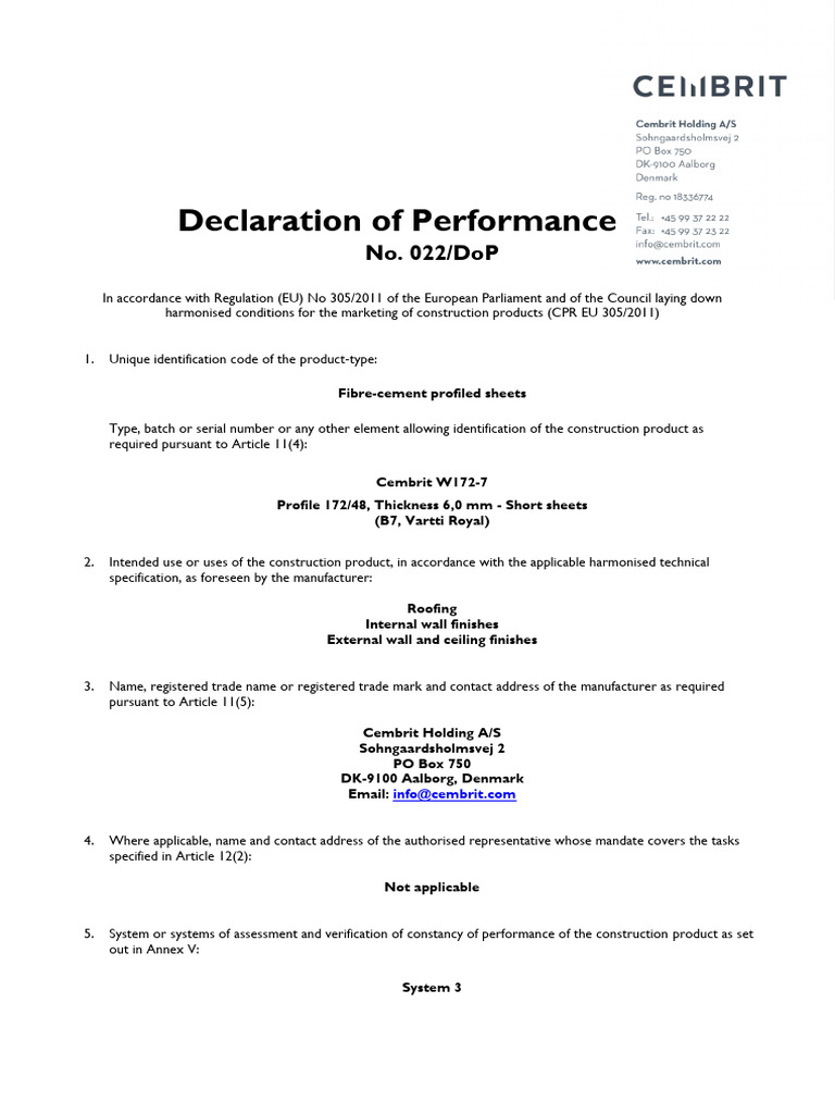 Cembrit B7 | PDF