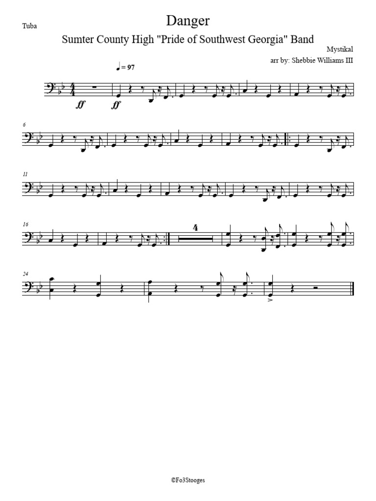 Danger Mystikal (Sumter) Tuba PDF