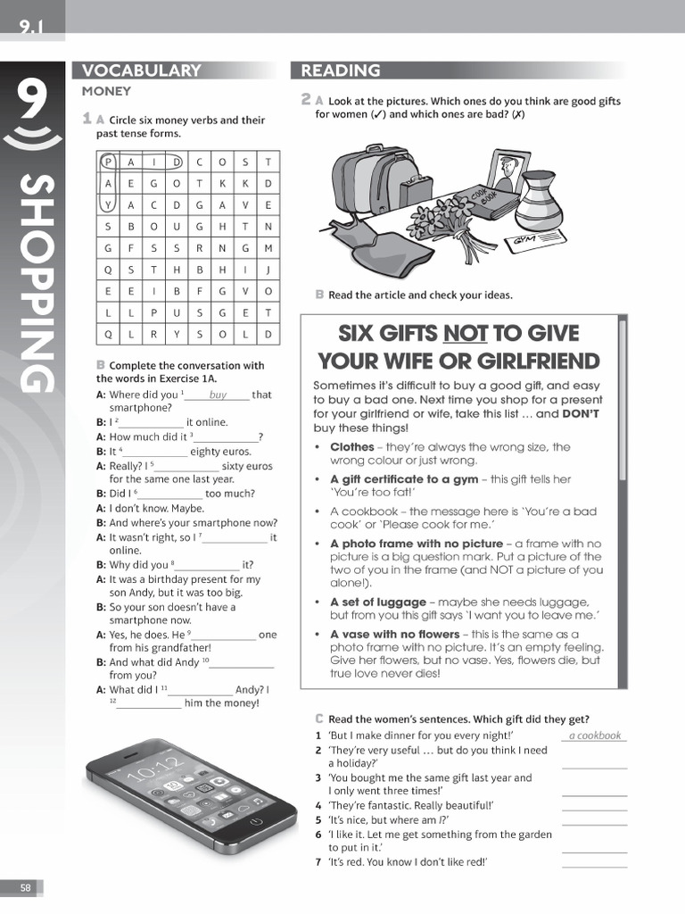 Revision Unit 9 (Speakout Starter) | PDF