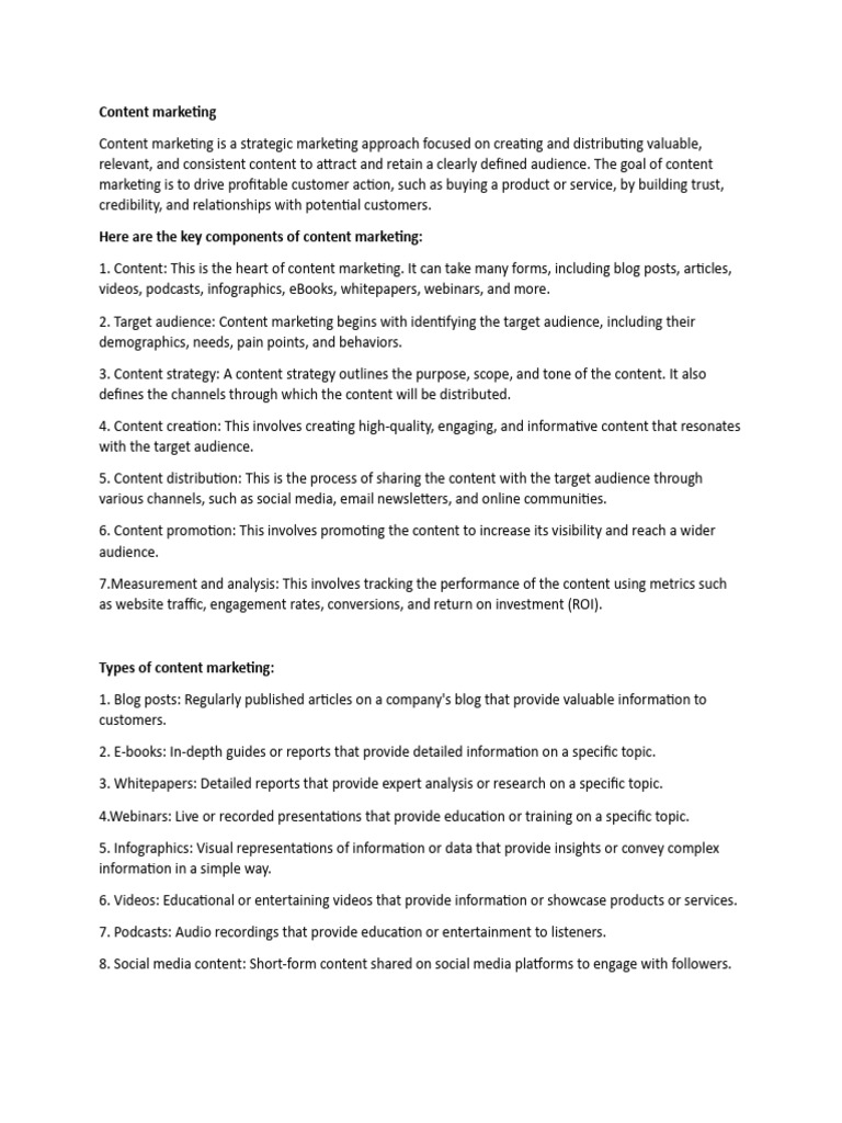 Marketing Notes | PDF | Customer Relationship Management | Analytics