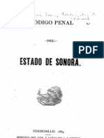 Código Penal Del Estado de Sonora