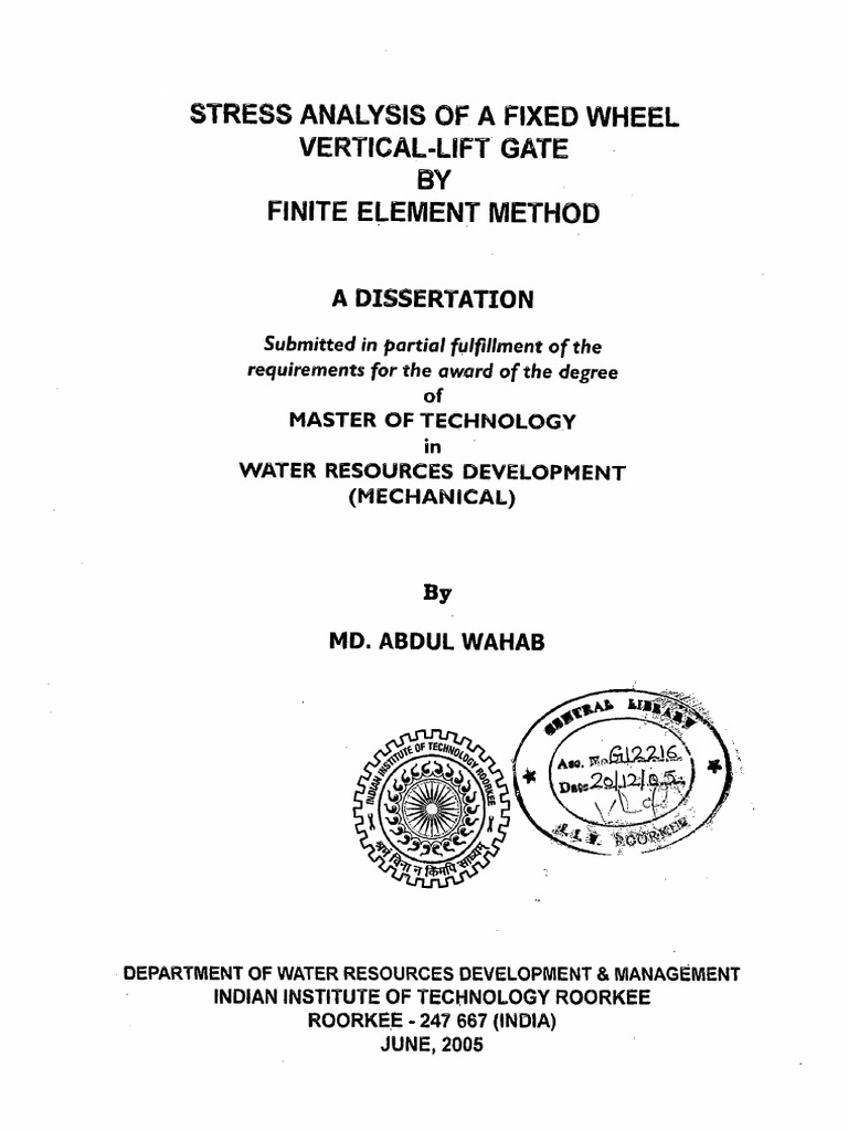 Stress Analysis of Lift Gate | PDF | Bending | Stress (Mechanics)