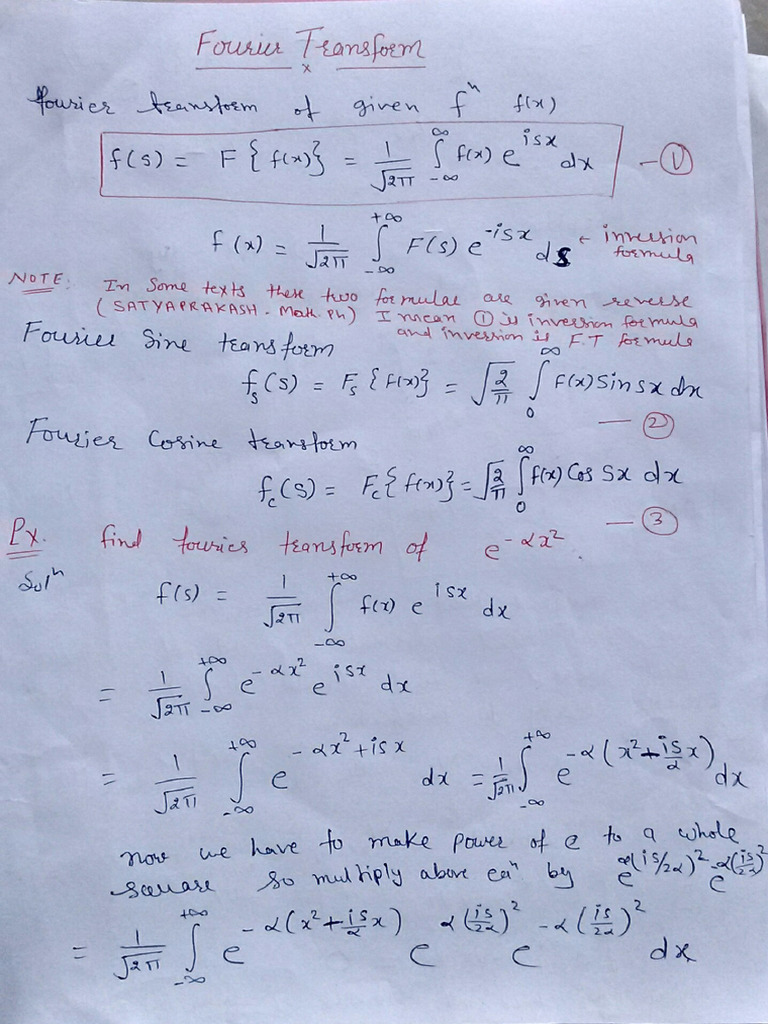 Fourier Transformation | PDF