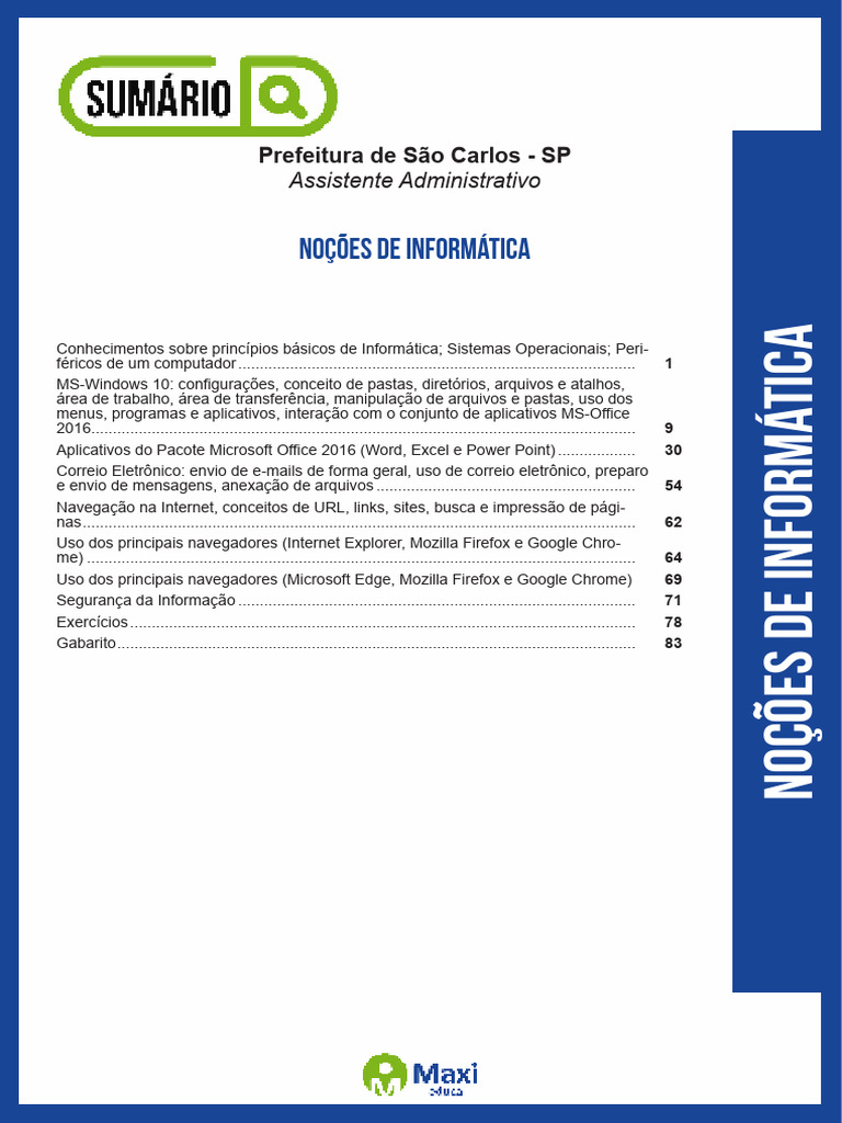 Noções Básicas de Informática para Concursos | PDF | Mordeu | Sistema ...