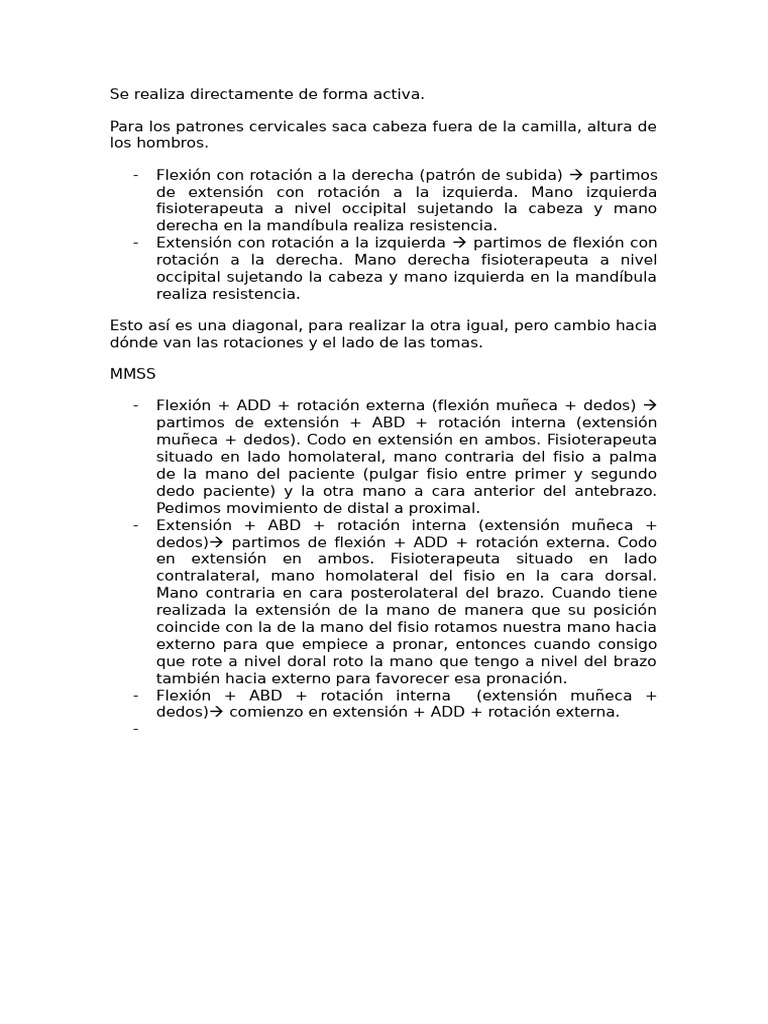 Técnicas de Fisioterapia Cervical y MMSS | PDF