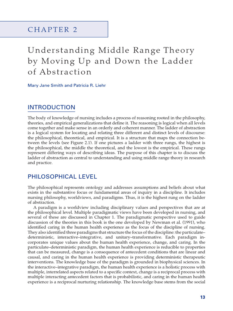 Middle Range Theory in Nursing Explained | PDF | Theory | Concept