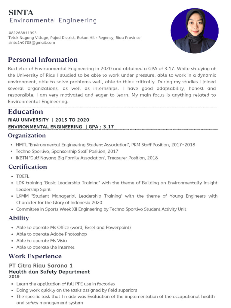 Bachelor in Environmental Engineering | PDF