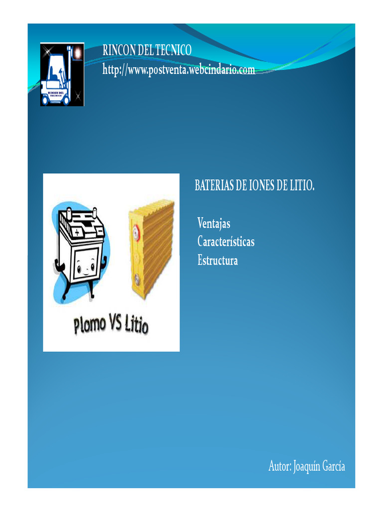 Ventajas de Baterías de Ión-Litio | PDF | Redox | Litio
