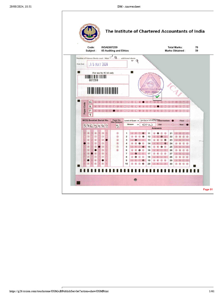 Inter Audit 91 Marks | PDF
