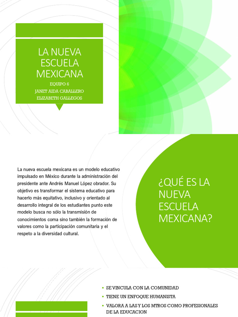 La Nueva Escuela Mexicana - Exposicion | PDF | Enseñando | Escuelas