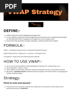 VWAP Trading Strategy Guide | PDF