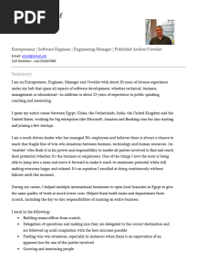 Mohamed Moshrif Resume