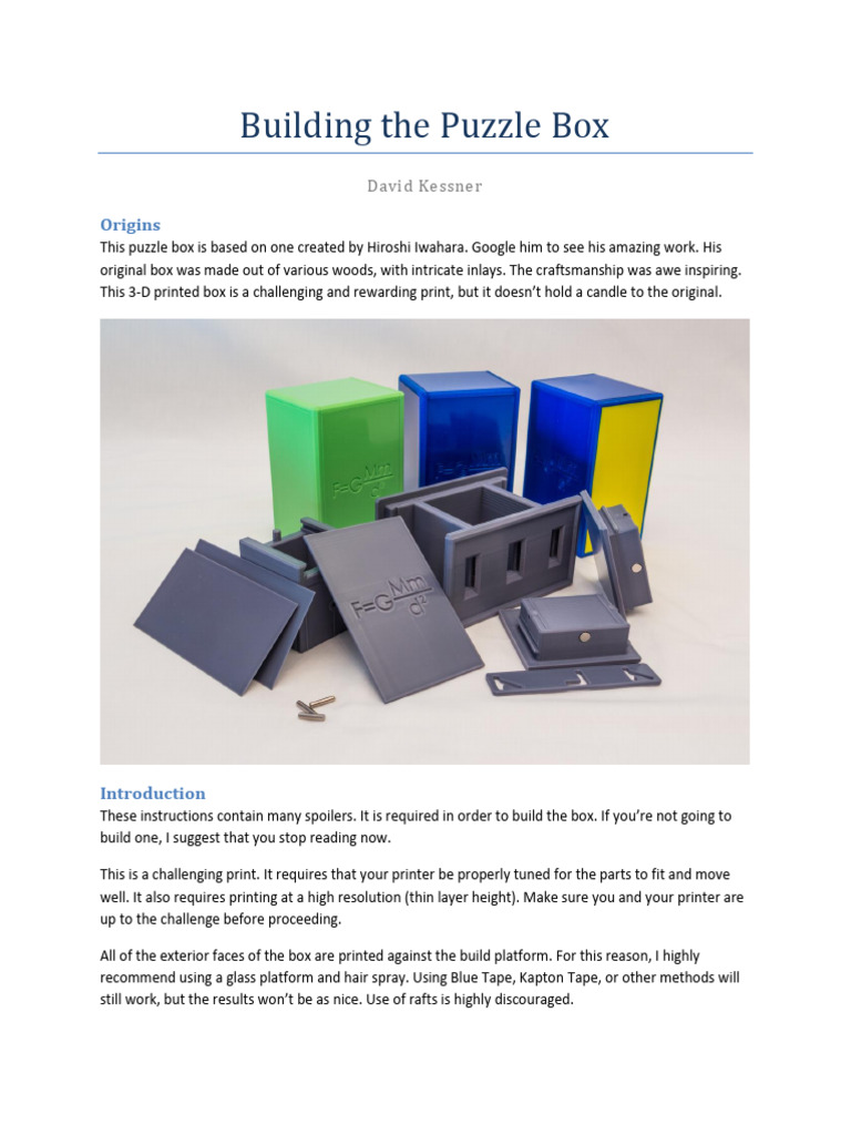 Build Instructions Pdf