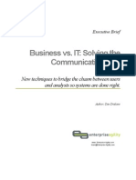 Business vs. IT: Solving The Communication Gap