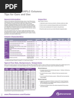 Gemini HPLC Column Care Guide | PDF | High Performance Liquid ...