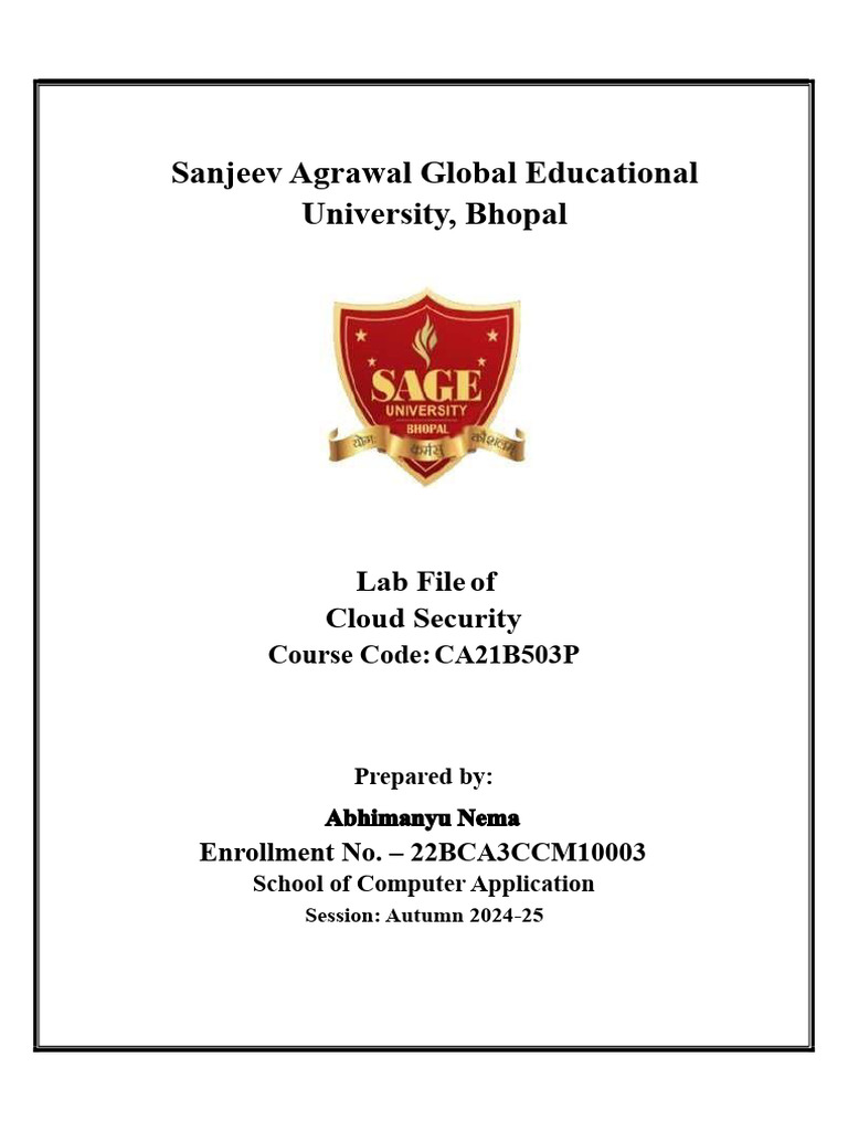 Cloud Security 3 Jan-1 | PDF | Security | Computer Security