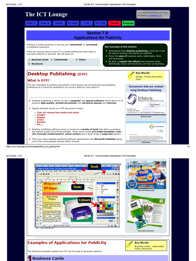 IGCSE ICT - Communication Applications in the Workplace 2 | PDF | Computing
