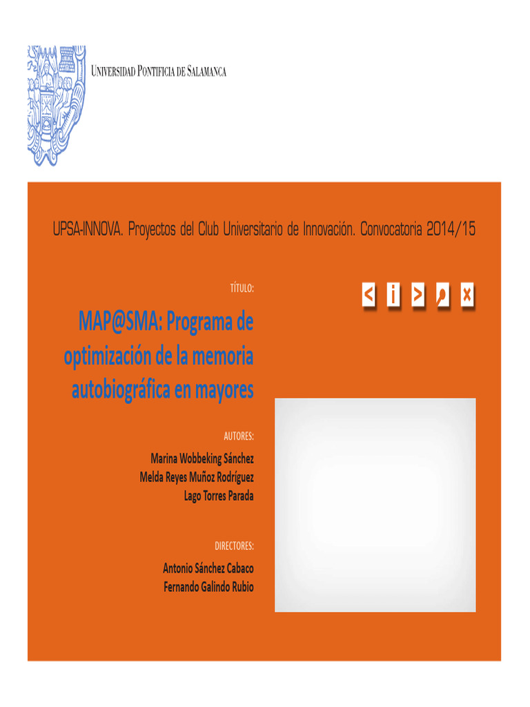 Mejora de Memoria en Mayores: MAP@SMA | PDF | Las emociones ...