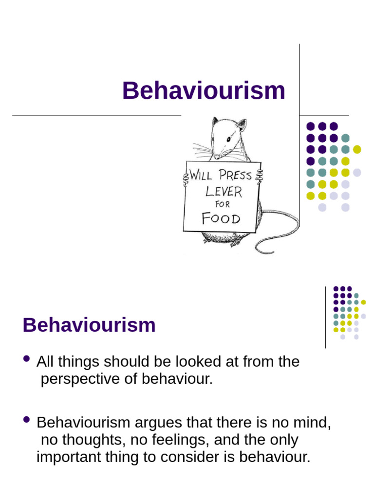 Overview of Behaviorism and Key Figures | PDF | Behaviorism | Reinforcement