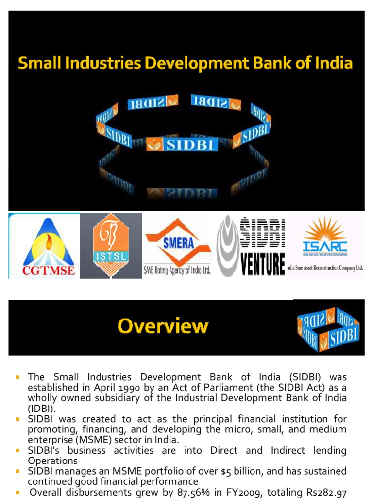 The Role and Impact of the Small Industries Development Bank of India