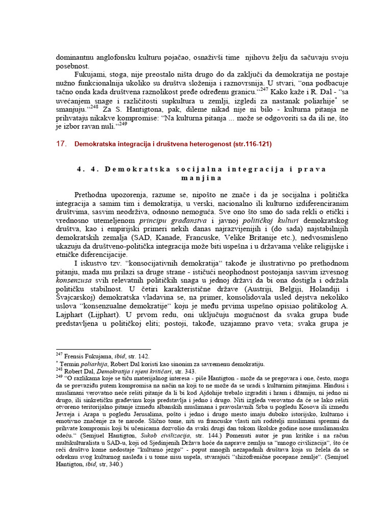 Dem Integracija I Heterogenost. | PDF