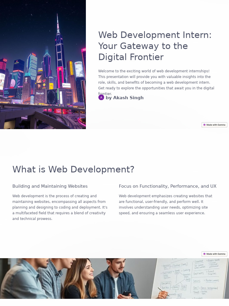 Web Development Internship Guide | PDF | Web Development | Cyberspace