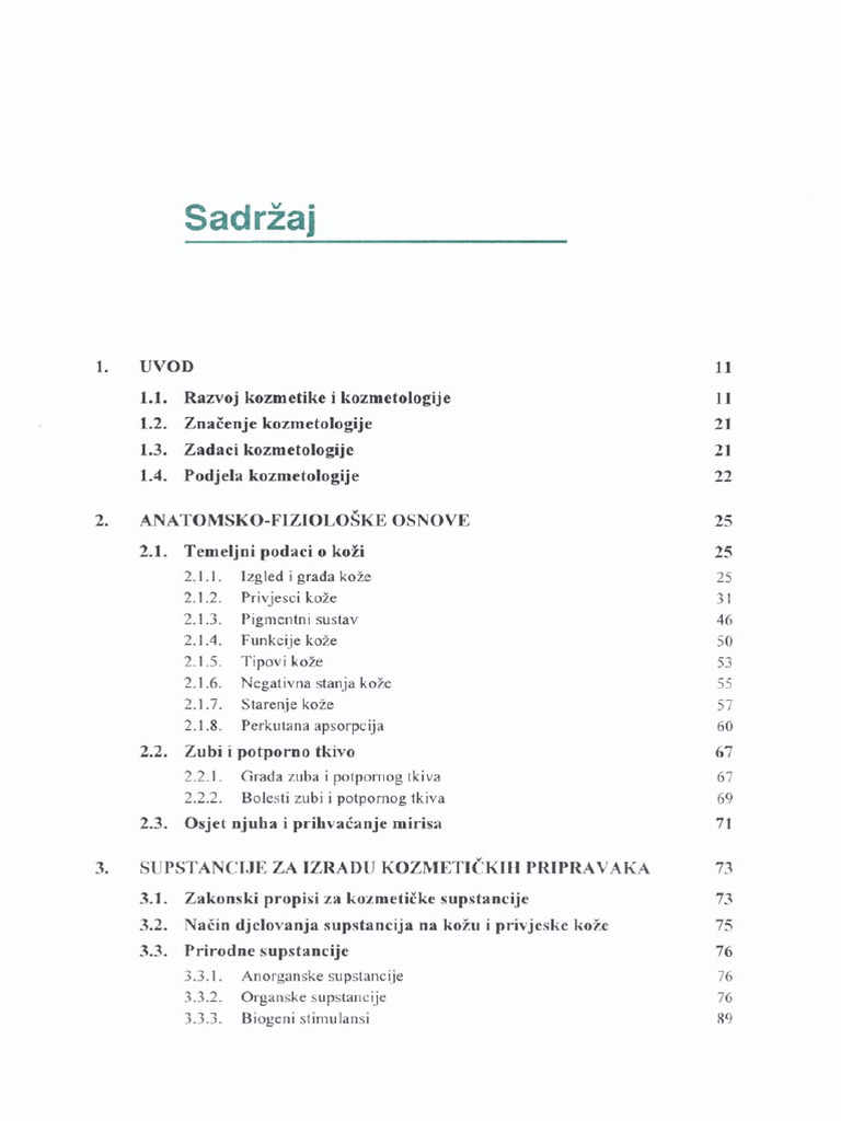 Kozmetologija - Sad | PDF