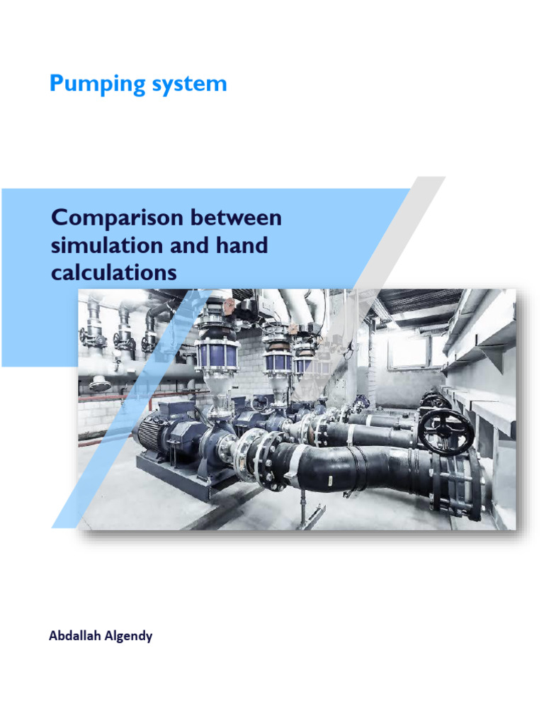 Pumping System: Simulations vs. Hand Calculations | PDF