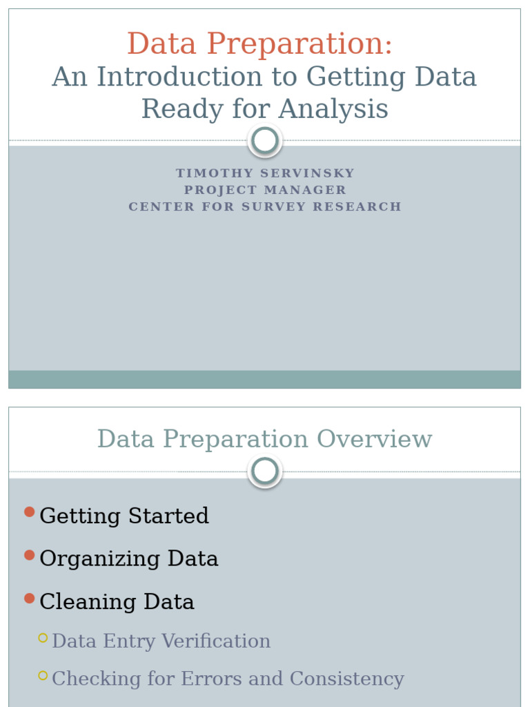 Data Preparation for Analysis Guide | PDF | Data | Spss