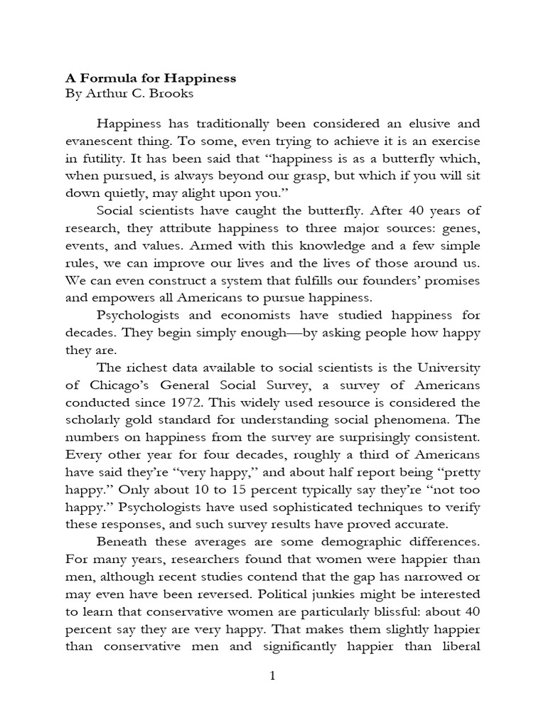 Understanding Happiness: Key Factors | PDF | Happiness | Unemployment