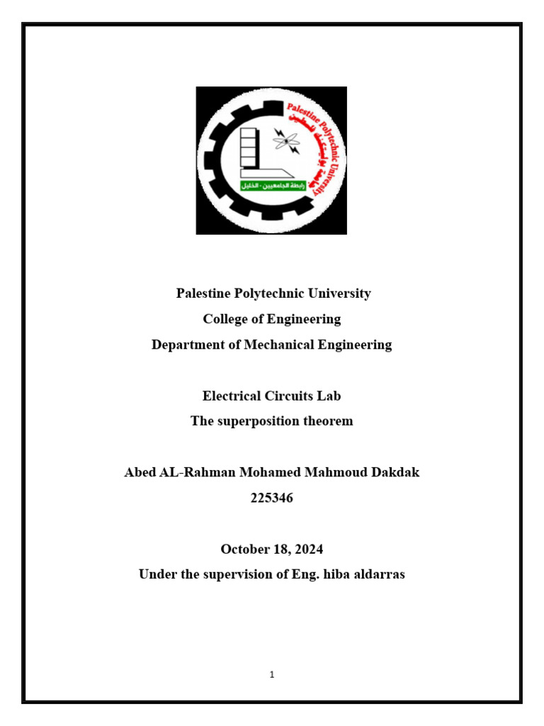 lab 3 | PDF | Electrical Network | Voltage