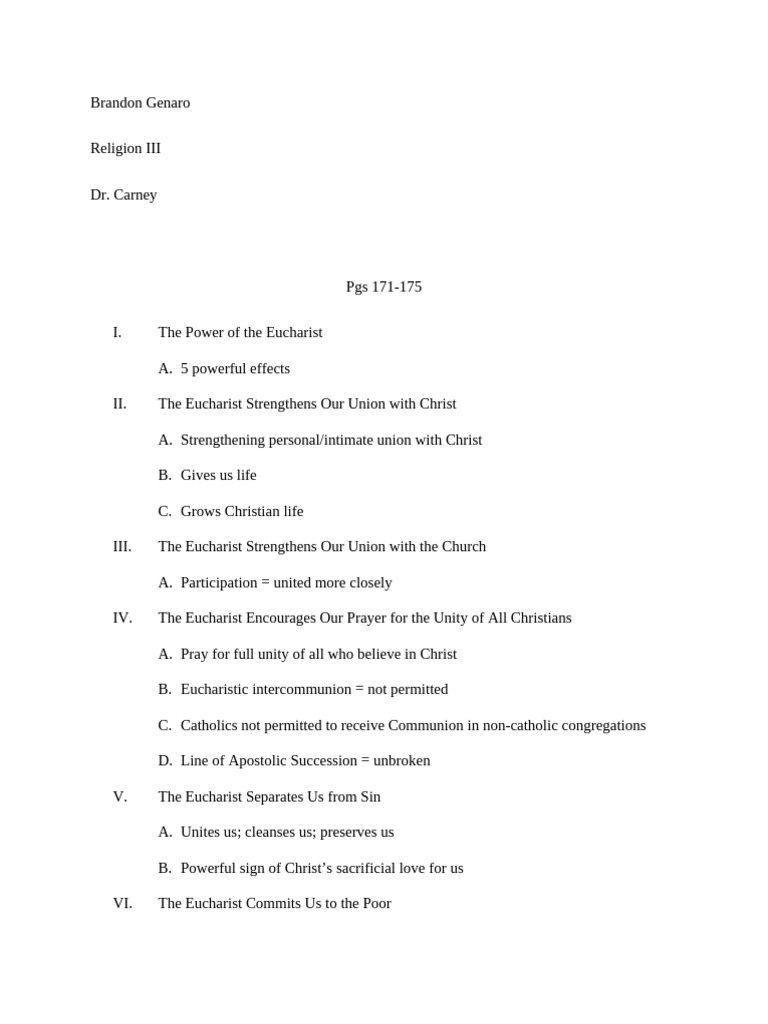 Communioneucharist Pdf Eucharist Sin