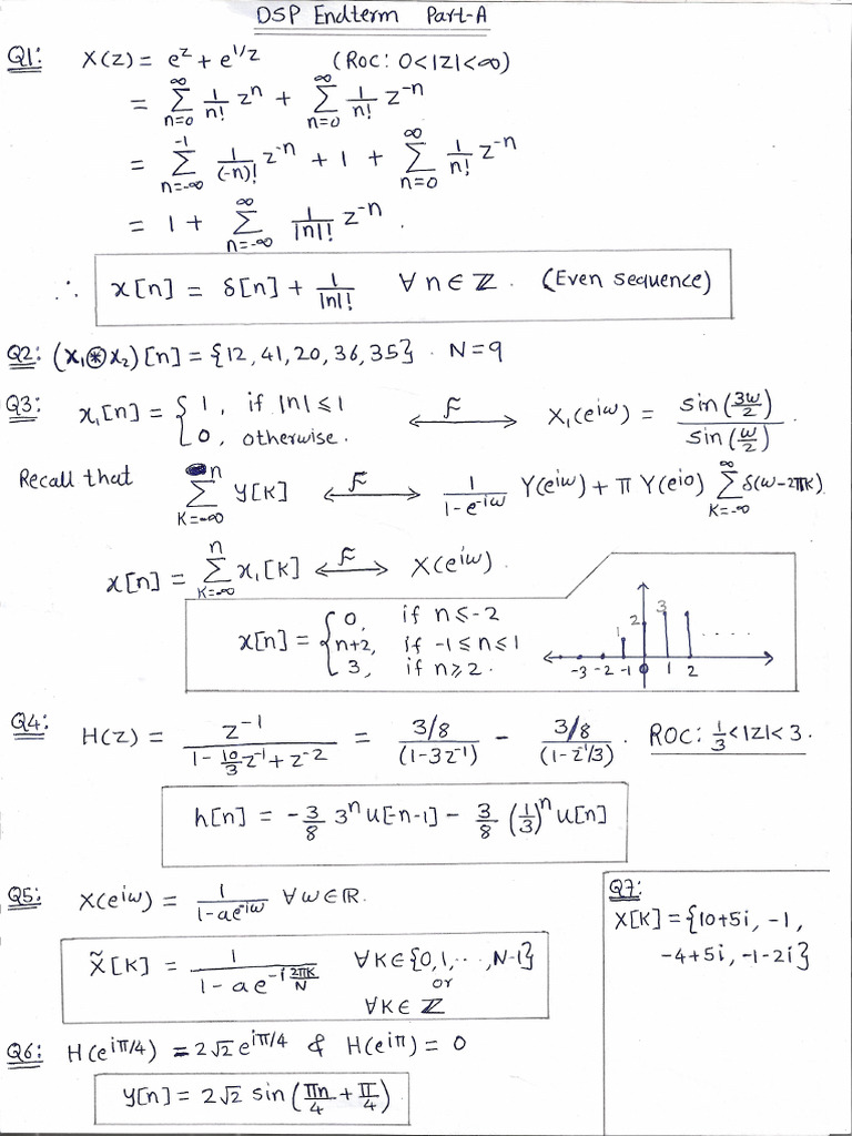 DSP Compre Answer Key 23-24 | PDF