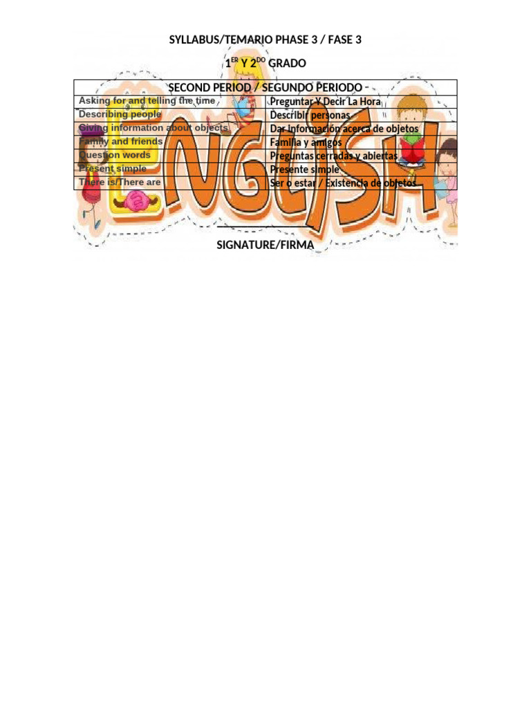 SYLLABUS 2nd Period | PDF