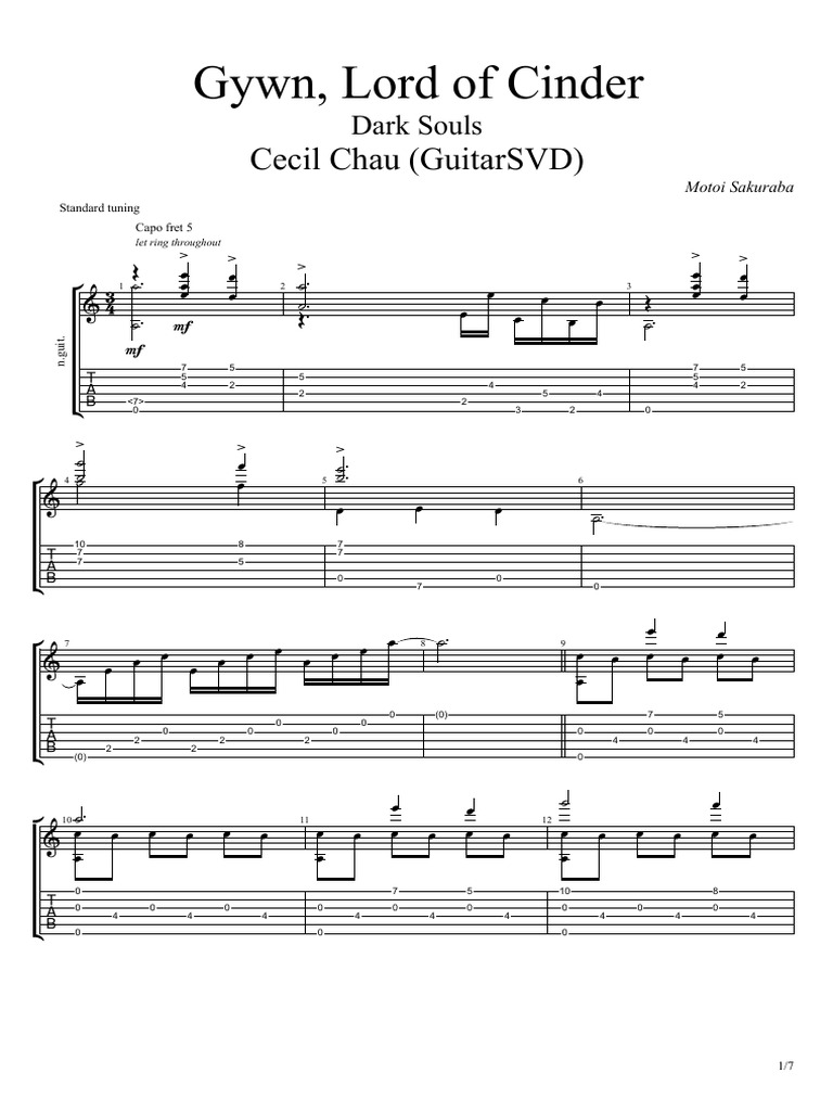 Gywn, Lord of Cinder | PDF | European Musical Instruments | Musical ...