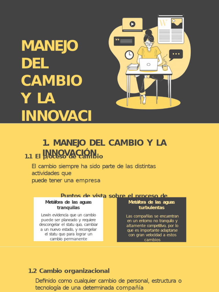 Manejo Del Cambio y La Innovación | PDF | Gestión de recursos humanos ...