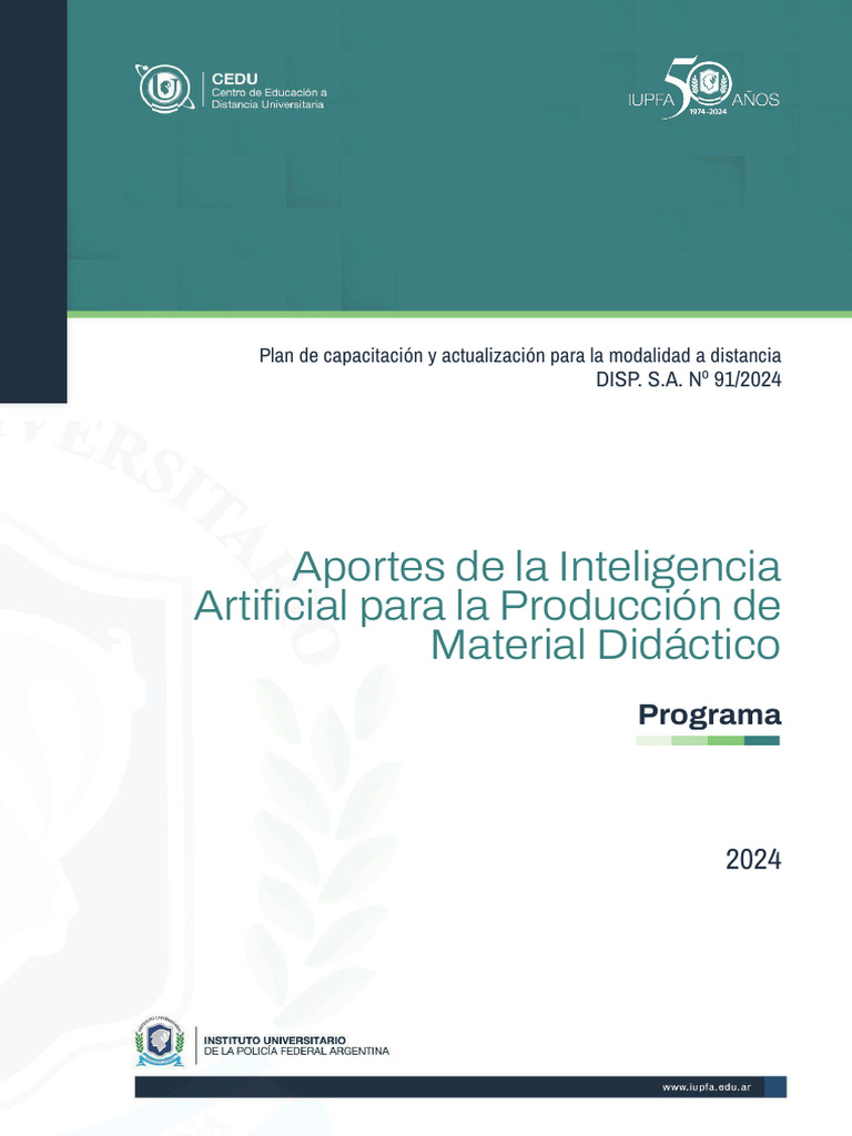 IA en Material Didáctico a Distancia | PDF | Inteligencia artificial ...