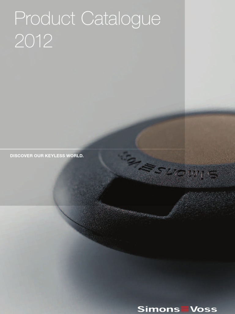 Simons-Voss Product Catalogue 2012 en | PDF | Wireless Lan | Computer ...