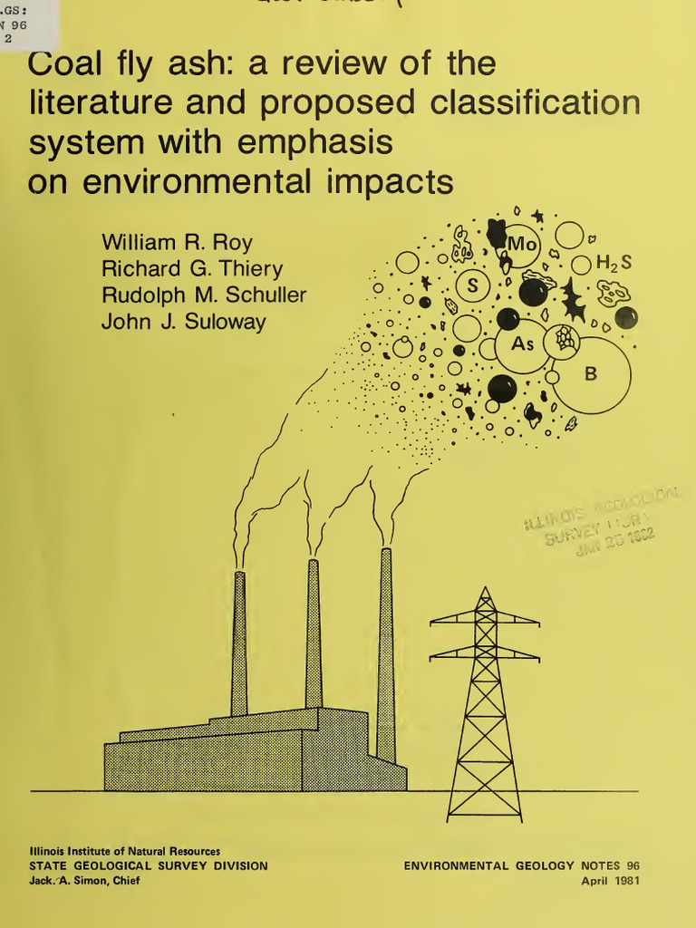 Coal Fly Ash Review 96 Roy w | PDF | Resource Conservation And Recovery ...