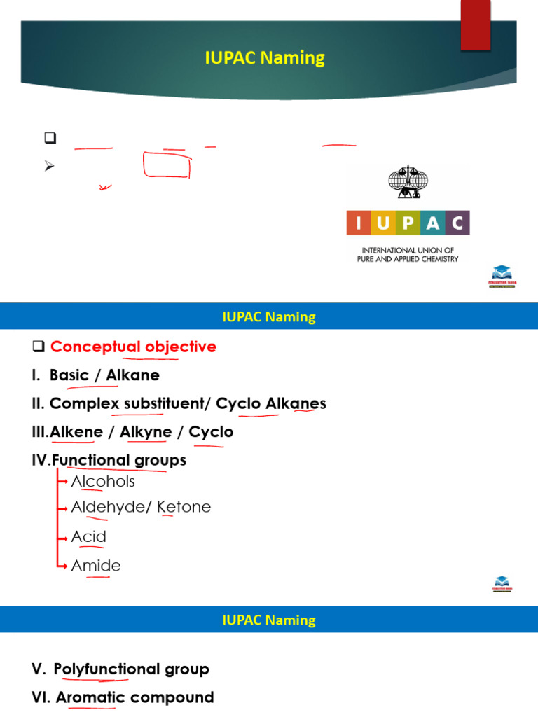 IUPAC Naming Eng | PDF | Chemistry | Organic Chemistry