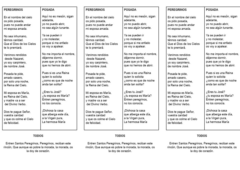 Posada para los Peregrinos Santos | PDF | María, madre de Jesús