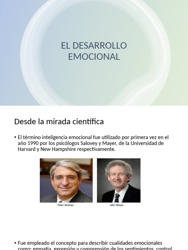 Desarrollo Emocional y su Impacto | PDF | Las emociones | Cerebro