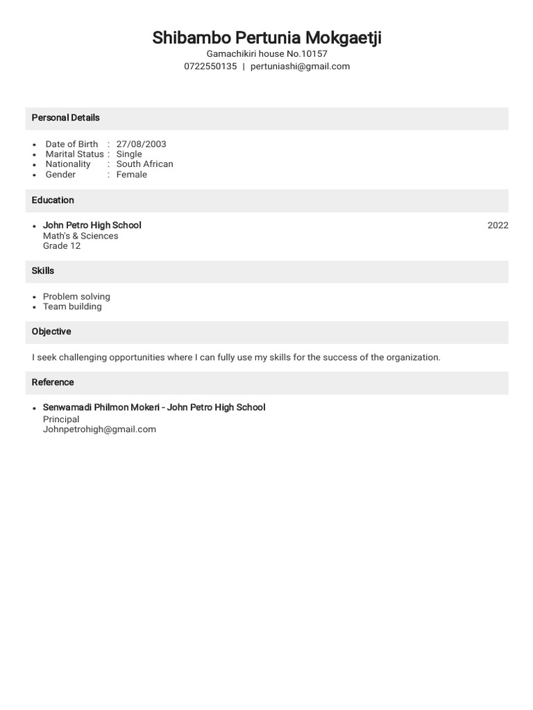 My CV | PDF