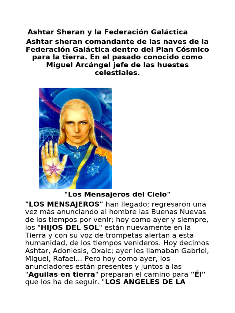 Ashtar Sheran y la Federación Galáctica | PDF | Noé | Amor