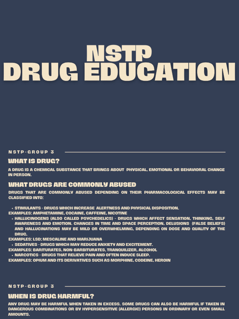 Understanding Drug Abuse and Prevention | PDF | Drugs | Psychoactive Drugs